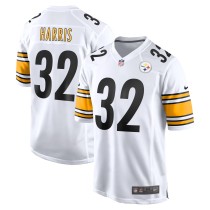 Men's Pittsburgh Steelers Franco Harris Number 32 Nike White Retired Player Jersey