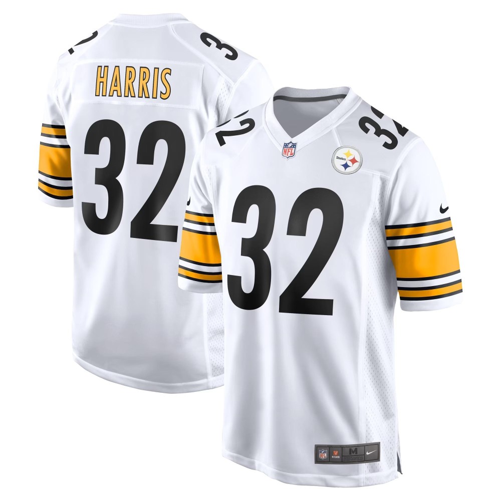 Men's Pittsburgh Steelers Franco Harris Number 32 Nike White Retired Player Jersey