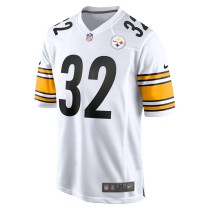 Men's Pittsburgh Steelers Franco Harris Number 32 Nike White Retired Player Jersey