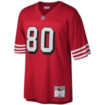 Men's San Francisco 49ers Jerry Rice Number 80 Mitchell & Ness Scarlet Legacy Replica Jersey