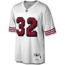 Men's San Francisco 49ers Ricky Watters Number 32 Mitchell & Ness White Legacy Replica Jersey