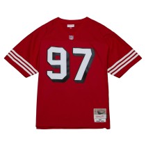 Men's San Francisco 49ers Bryant Young Number 97 Mitchell & Ness Scarlet Legacy Replica Jersey