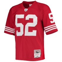 Men's San Francisco 49ers Patrick Willis Number 52 Mitchell & Ness Scarlet Legacy Replica Jersey