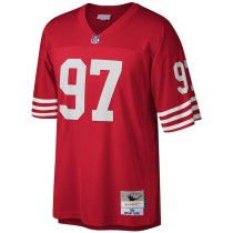 Men's San Francisco 49ers Bryant Young Number 97 Mitchell & Ness White Legacy Replica Jersey