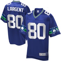 Men's Seattle Seahawks Steve Largent NFL Pro Line College Navy Retired Player Replica Jersey