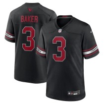 Men's Arizona Cardinals Budda Baker Number 3 Nike Black Game Jersey