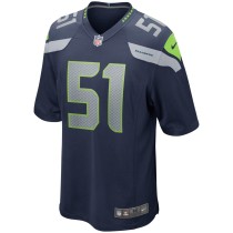 Men's Seattle Seahawks Lofa Tatupu Number 51 Nike College Navy Game Retired Player Jersey