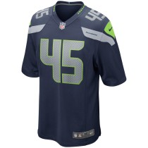 Men's Seattle Seahawks Kenny Easley Number 45 Nike College Navy Game Retired Player Jersey