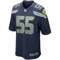 Men's Seattle Seahawks Brian Bosworth Number 55 Nike College Navy Game Retired Player Jersey