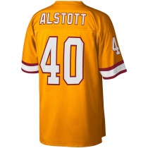 Men's Tampa Bay Buccaneers Mike Alstott Number 40 Mitchell & Ness Orange Legacy Replica Jersey Most Popular in Men Jerse