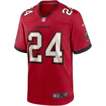 Men's Tampa Bay Buccaneers Cadillac Williams Number 24 Nike Red Game Retired Player Jersey