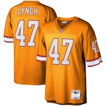 Men's Tampa Bay Buccaneers John Lynch Number 47 Mitchell & Ness Orange Legacy Replica Jersey