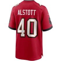 Men's Tampa Bay Buccaneers Mike Alstott Number 40 Nike Red Retired Player Game Jersey