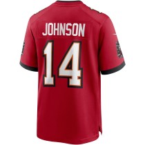 Men's Tampa Bay Buccaneers Brad Johnson Number 14 Nike Red Game Retired Player Jersey