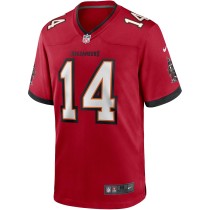 Men's Tampa Bay Buccaneers Brad Johnson Number 14 Nike Red Game Retired Player Jersey