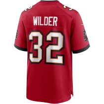 Men's Tampa Bay Buccaneers James Wilder Number 32 Nike Red Game Retired Player Jersey