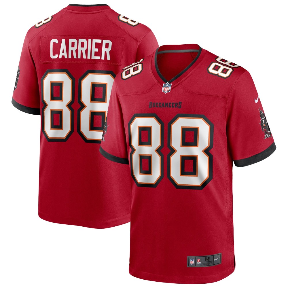 Men's Tampa Bay Buccaneers Mark Carrier Number 88 Nike Red Game Retired Player Jersey