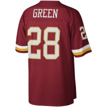 Men's Washington Football Team Darrell Green Number 28 Mitchell & Ness Burgundy Legacy Replica Jersey