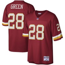 Men's Washington Football Team Darrell Green Number 28 Mitchell & Ness Burgundy Legacy Replica Jersey