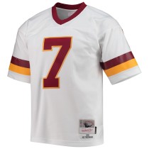 Men's Washington Football Team Joe Theismann Number 7 Mitchell & Ness White Legacy Replica Jersey