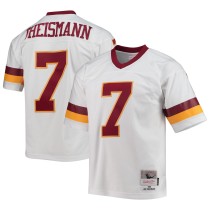 Men's Washington Football Team Joe Theismann Number 7 Mitchell & Ness White Legacy Replica Jersey