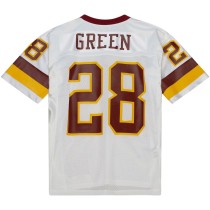 Men's Washington Commanders 1994 Darrell Green Number 28 Mitchell & Ness White Authentic Throwback Retired Player Jersey