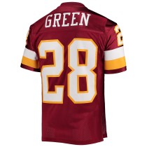 Men's Washington Football Team 1994 Darrell Green Number 28 Mitchell & Ness Burgundy Authentic Throwback Retired Player Jersey