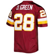 Men's Washington Football Team 1997 Darrell Green Number 28 Mitchell & Ness Burgundy Authentic Throwback Retired Player Jersey