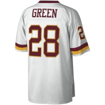 Men's Washington Football Team Darrell Green Number 28 Mitchell & Ness White Legacy Replica Jersey