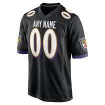 Men's Baltimore Ravens Custom Game Jersey