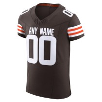 Men's Cleveland Browns Brown Vapor F.U.S.E. Elite Custom Jersey