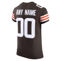 Men's Cleveland Browns Brown Vapor F.U.S.E. Elite Custom Jersey