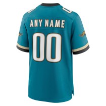 Men's Jacksonville Jaguars Teal Prowler Throwback Custom Game Jersey