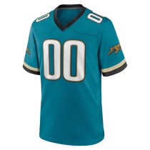 Men's Jacksonville Jaguars Teal Prowler Throwback Custom Game Jersey