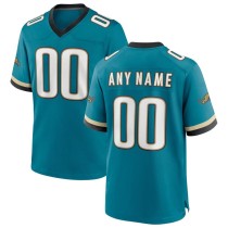 Men's Jacksonville Jaguars Teal Prowler Throwback Custom Game Jersey