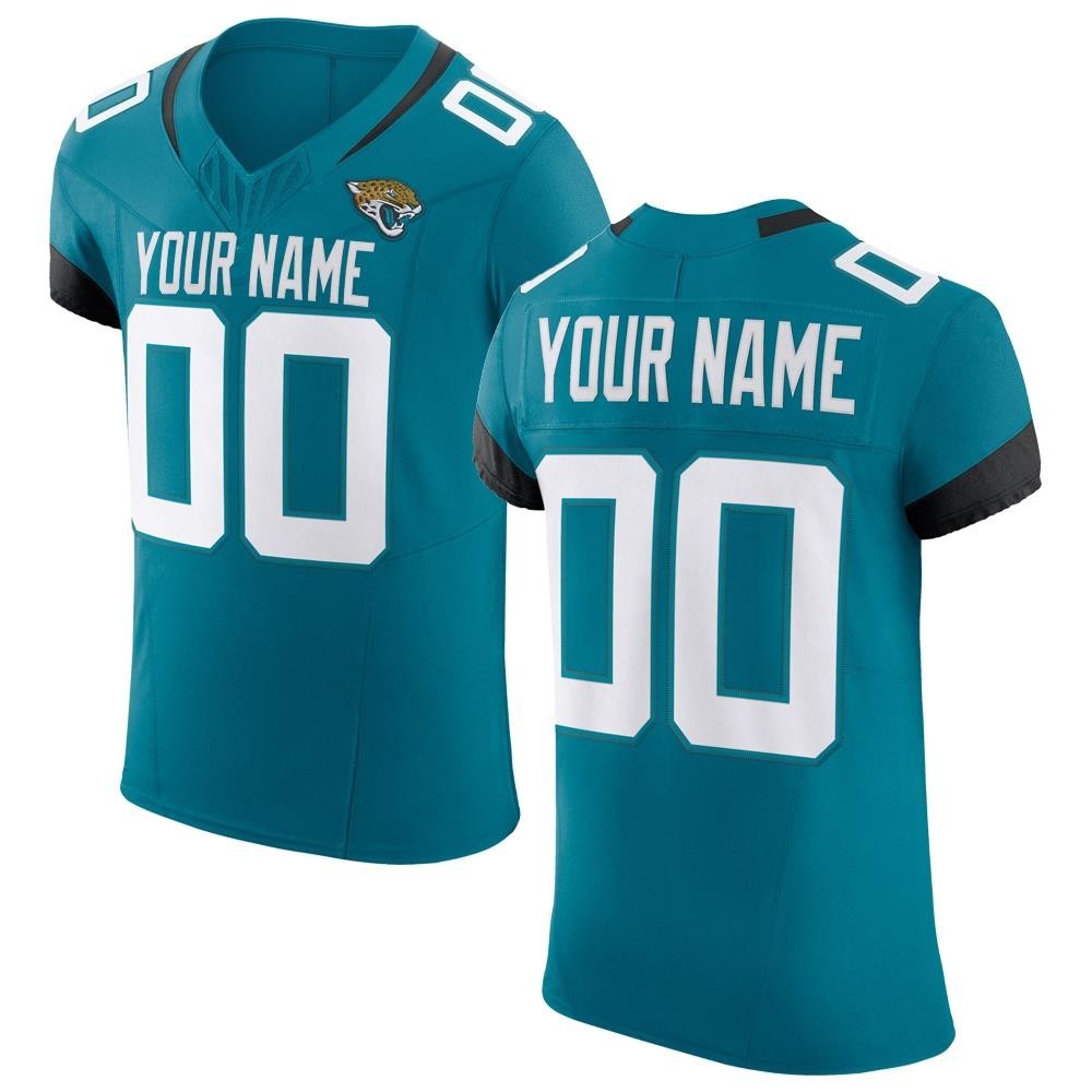 Men's Jacksonville Jaguars Teal Vapor F.U.S.E. Elite Custom Jersey