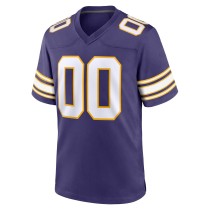 Men's Minnesota Vikings Purple Classic Custom Game Jersey