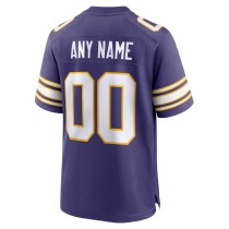 Men's Minnesota Vikings Purple Classic Custom Game Jersey