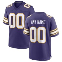 Men's Minnesota Vikings Purple Classic Custom Game Jersey