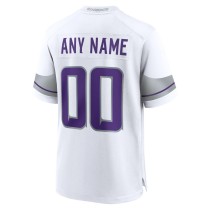 Men's Minnesota Vikings White Alternate Custom Game Jersey