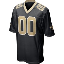 Men's New Orleans Saints Black Custom Game Jersey