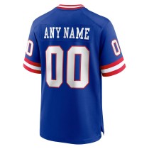 Men's New York Giants Royal Classic Custom Game Jersey