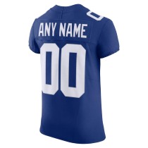 Men's New York Giants Royal Vapor F.U.S.E. Elite Custom Jersey