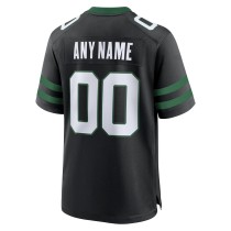 Men's New York Jets Legacy Black Alternate Custom Game Jersey