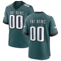 Men's Philadelphia Eagles Midnight Green Custom Game Jersey