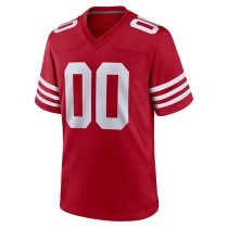 Men's San Francisco 49ers Scarlet Custom Game Jersey