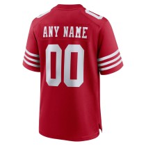 Men's San Francisco 49ers Scarlet Custom Game Jersey