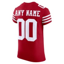 Men's San Francisco 49ers Scarlet Vapor F.U.S.E. Elite Custom Jersey