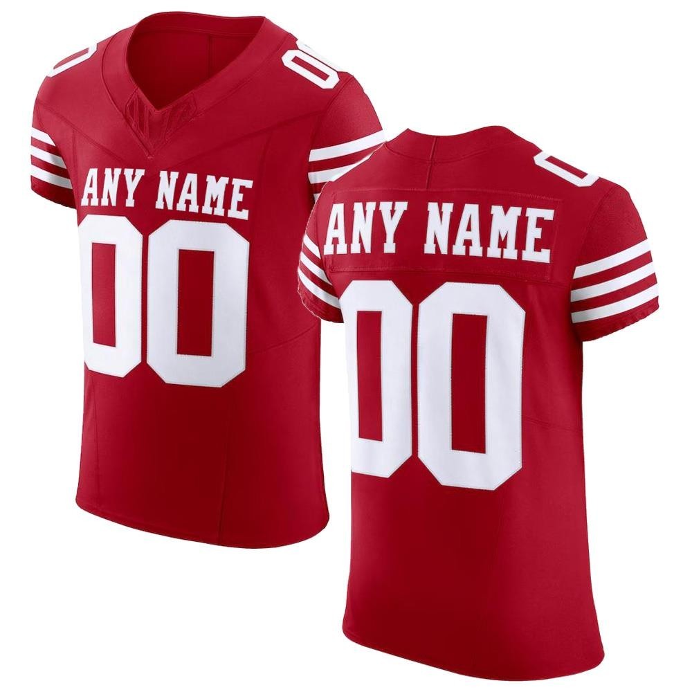 Men's San Francisco 49ers Scarlet Vapor F.U.S.E. Elite Custom Jersey