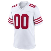 Men's San Francisco 49ers White Game Custom Player Jersey